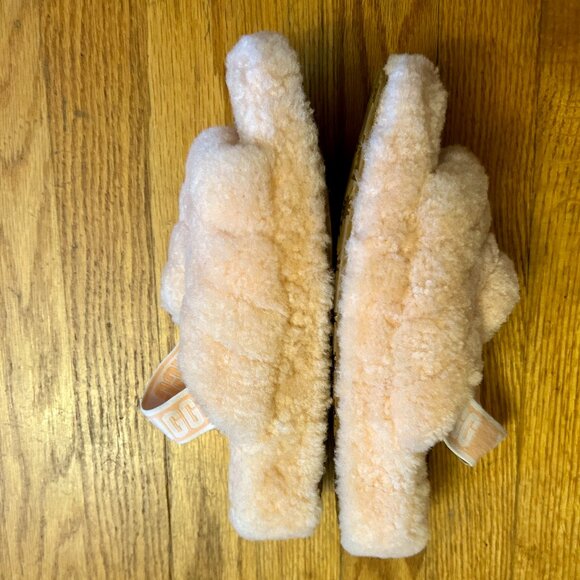 UGG Australia Fluff Yeah Slides Slippers Shoes 8 Light Pink - Picture 6 of 10